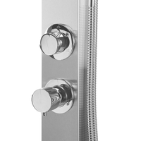 Doccia da esterno moderna in PVC argento giardino esterno glamour moderna