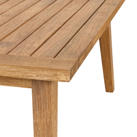 Set Giardino Rattan Beige Divano Ad Angolo Tavolo In Legno Patio Esterno Moderno 5 posti