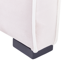 Letto singolo in velluto con telaio imbottito rosa camera da letto stile moderno tradizionale