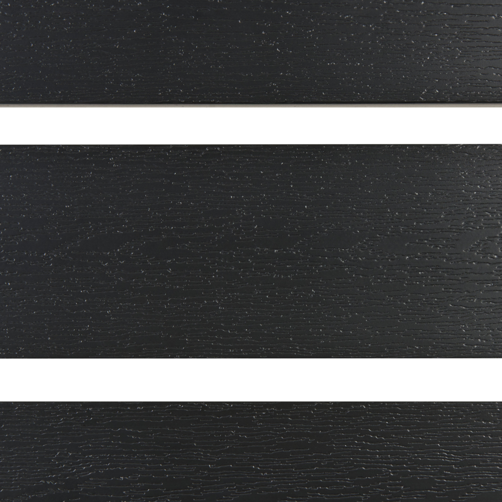 Set di 6 sedie da giardino da pranzo nero e argento con schienale a doghe in alluminio anodizzato set di sedie da esterno