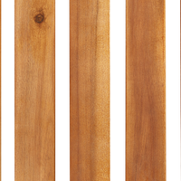 Lettino da giardino in legno di acacia con schienale reclinabile pieghevole giardino terrazzo pieghevole