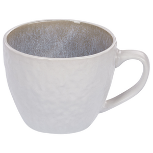 Set di 16 pezzi di gres grigio chiaro in porcellana lavorato a mano  Servizio per 4 persone Cucina Sala da pranzo