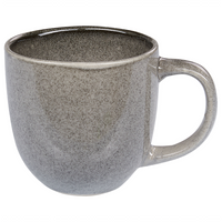 Set di 16 pezzi in gres caolino grigio lavorato a mano con smalto reattivo Servizio per 4 persone Effetto martello Cucina Sala da pranzo