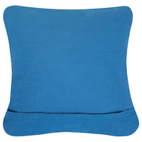 Set di 2 cuscini decorativi in macramè di cotone blu 45 x 45 cm Corda Boho Retro Decor Accessori