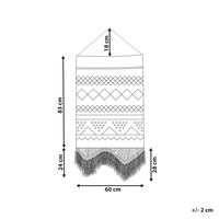 Decorazione da parete in cotone beige chiaro intrecciato a mano con frange Decorazione da parete in stile bohémien Soggiorno Camera da letto
