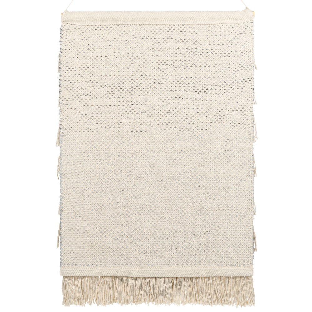 Decorazione da parete in cotone beige intrecciato a mano con frange Decorazione da parete in stile bohémien Soggiorno Camera da letto