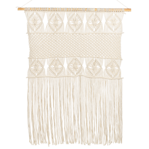 Decorazione da parete Macramè Beige chiaro Stile Boho Chic Decorazione murale Soggiorno Camera da letto