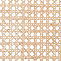 Divisorio per ambienti con telaio in rattan naturale e rete a 3 pannelli, schermo pieghevole e decorativo.