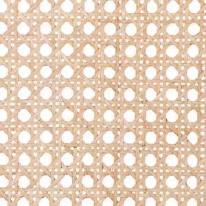 Divisorio per ambienti con telaio in rattan naturale e rete a 3 pannelli, schermo pieghevole e decorativo.