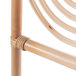 Divisorio per ambienti in rattan naturale con telaio in mogano 3 pannelli pieghevoli schermo decorativo in vimini divisorio