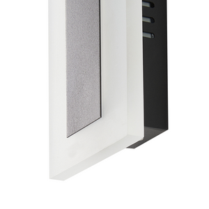 Lampada da parete a LED per esterni Nero 80 cm Acciaio Acrilico con sensore di movimento Design moderno