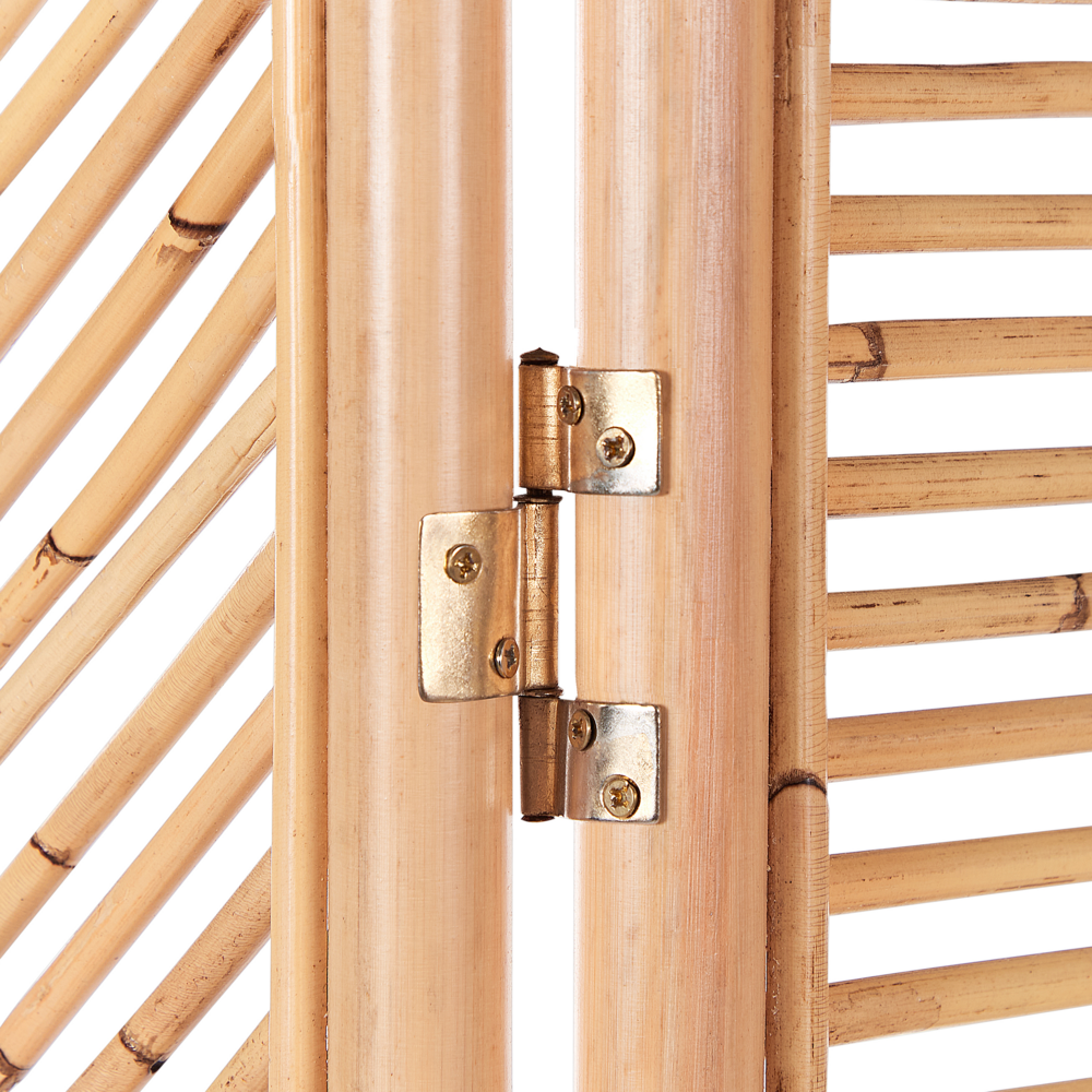 Divisorio per la stanza Telaio in rattan naturale 3 pannelli pieghevoli Schermo decorativo in vimini Divisorio