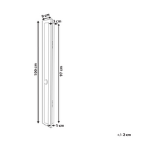 Lampada da parete a LED per esterni 100 cm acciaio oro esterno giardino terrazzo