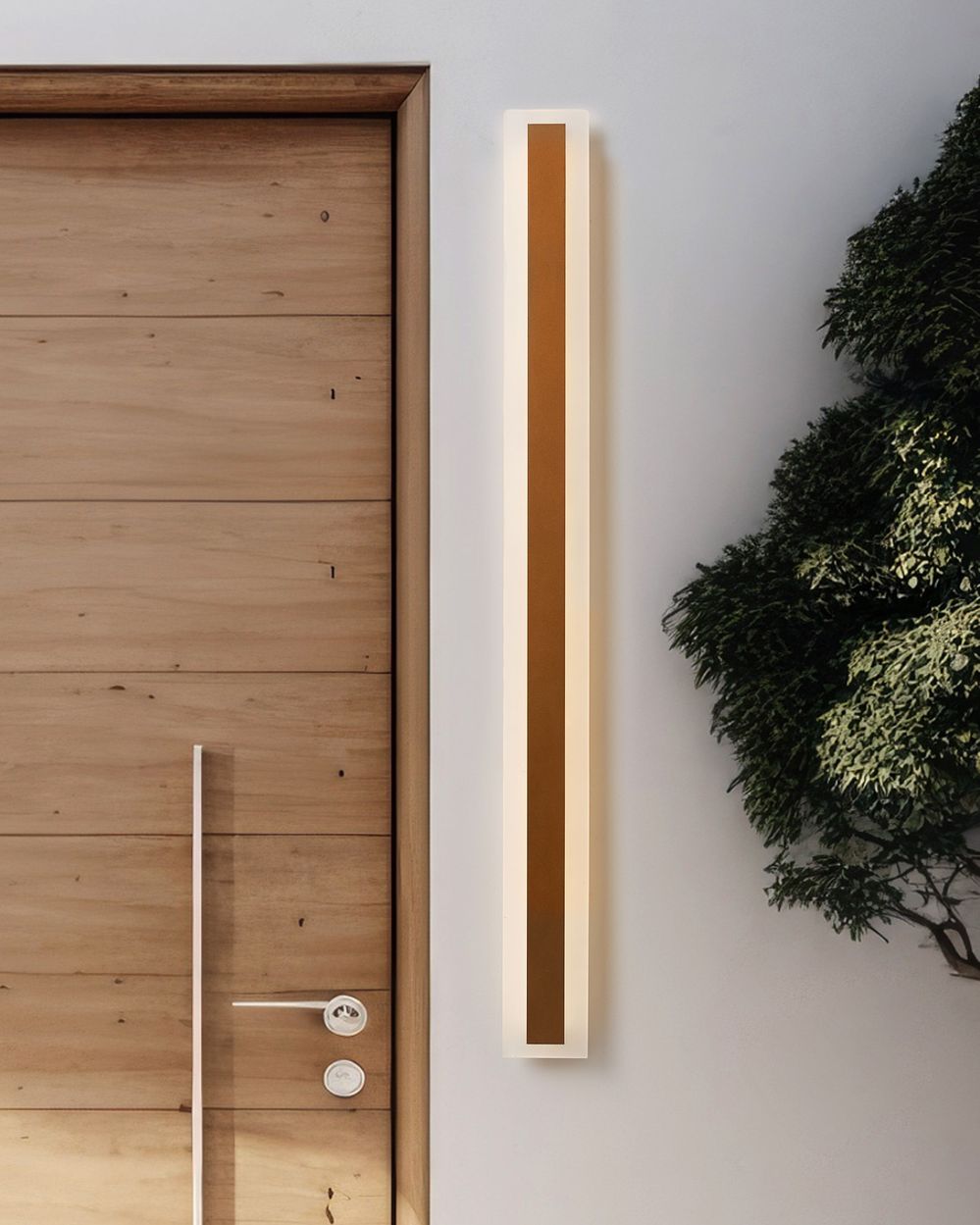 Lampada da parete a LED per esterni 100 cm acciaio oro esterno giardino terrazzo