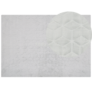 Tappeto in pelliccia di coniglio sintetica verde menta 160 x 230 cm shaggy ad alto pelo soggiorno camera da letto