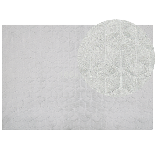 Tappeto in pelliccia di coniglio sintetica verde menta 160 x 230 cm shaggy ad alto pelo soggiorno camera da letto