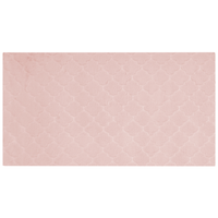 Tappeto in pelle sintetica di coniglio rosa 80 x 150 cm motivo a rete soggiorno camera da letto