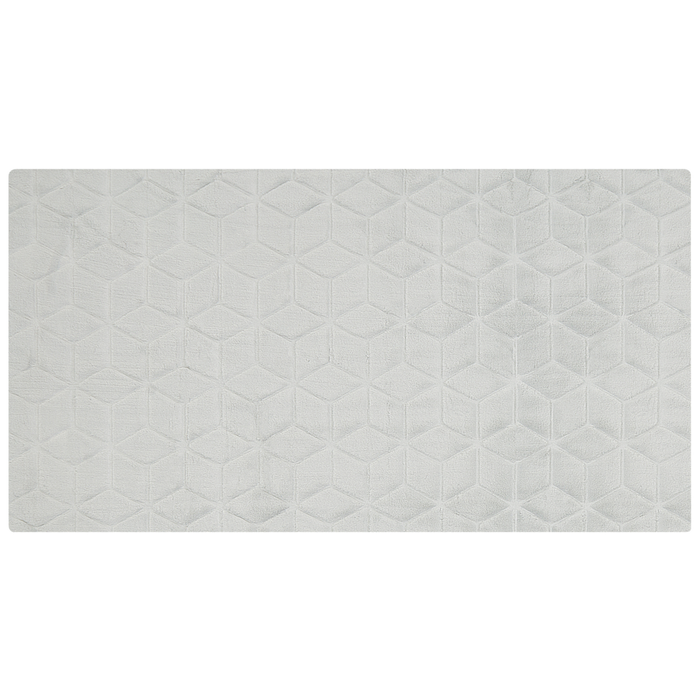 Tappeto in pelliccia di coniglio sintetica verde menta 80 x 150 cm shaggy ad alto pelo soggiorno camera da letto