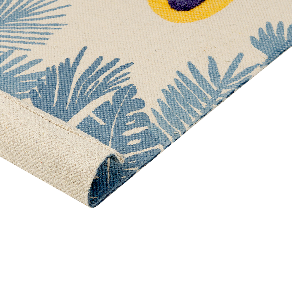 Tappeto per bambini con motivo  leopardo cotone multicolore 80 x 150 cm cameretta motivo divertente