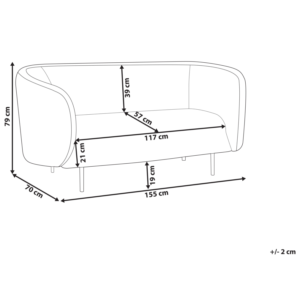 Divano 2 posti in poliestere di colore nero e bianco con gambe dorate stile glamour retrò soggiorno