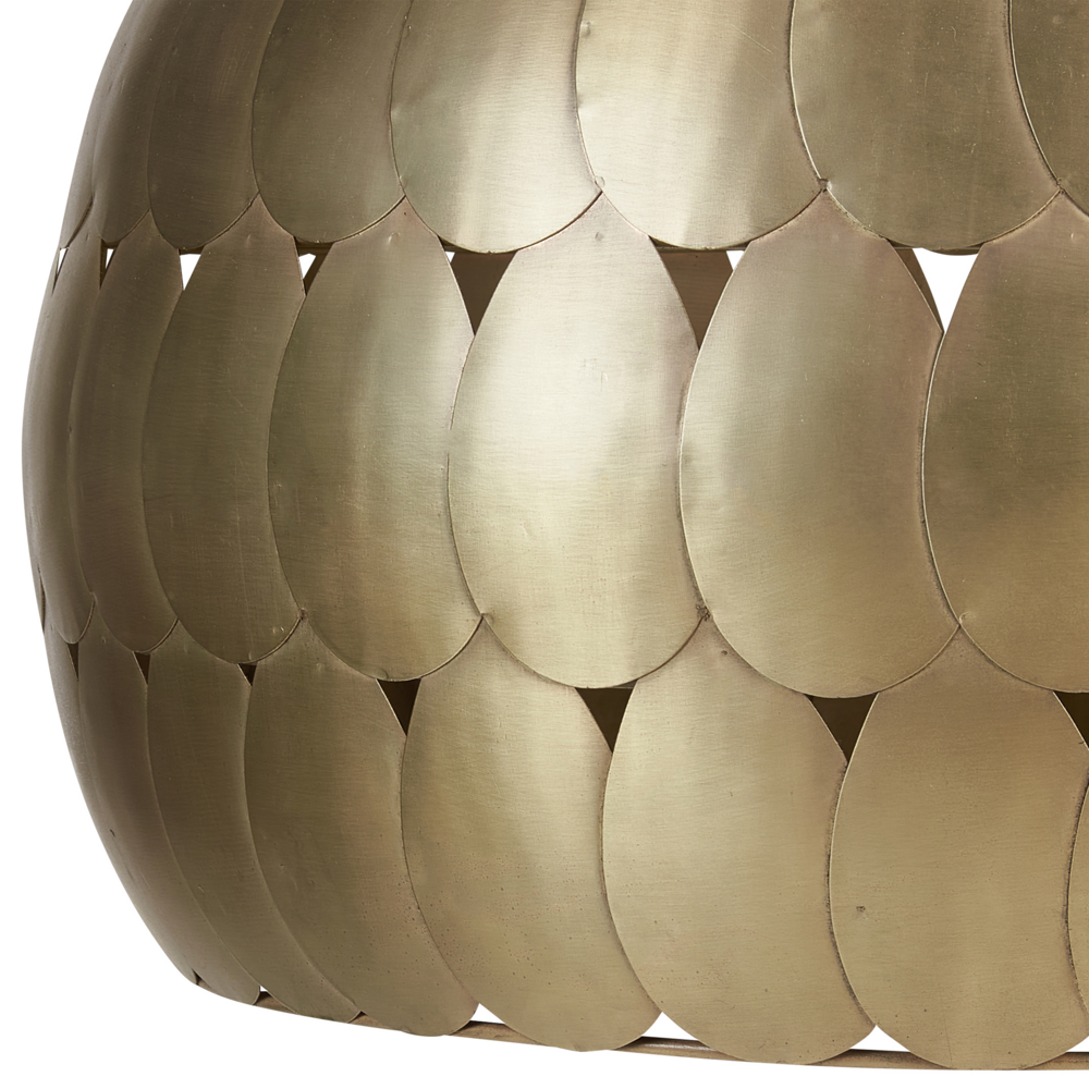 Lampadario in metallo in ottone forma a sfera stile retrò vintage soggiorno