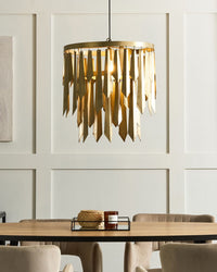 Lampadario in metallo ottone stile moderno contemporaneo retrò