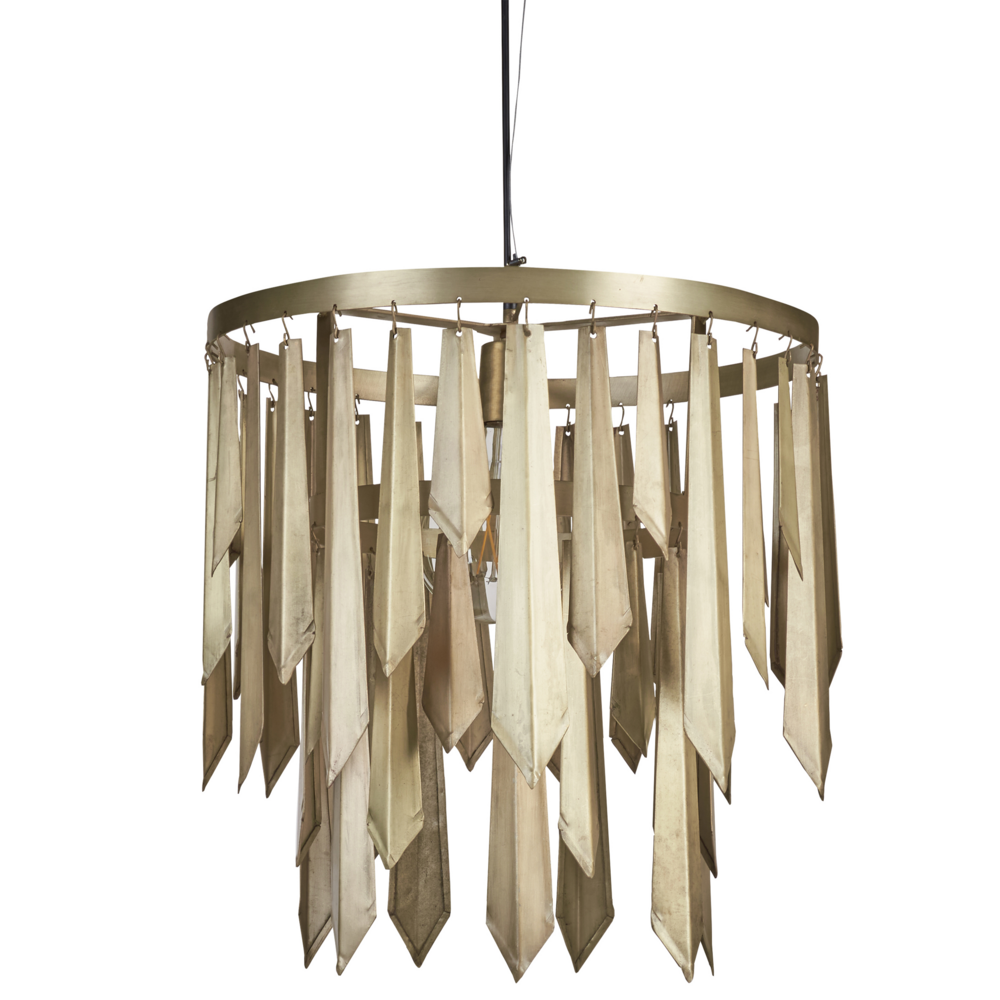 Lampadario in metallo ottone stile moderno contemporaneo retrò