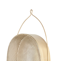 Lampada da parete in ottone ferro metallo paralume ovale luce camera da letto soggiorno design rustico