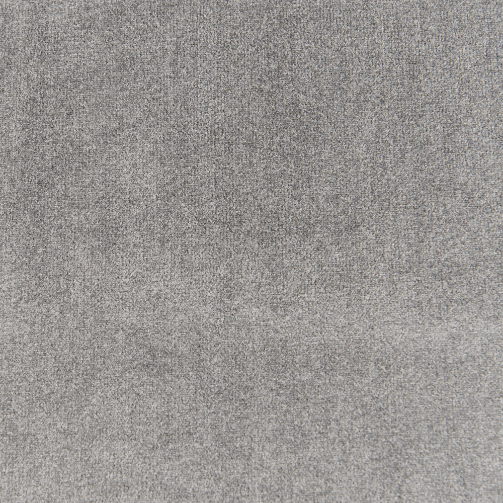 Set di 2 sedie da pranzo rivestimento in velluto grigio gambe nere glamour retrò