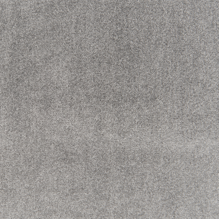 Set di 2 sedie da pranzo rivestimento in velluto grigio gambe nere glamour retrò