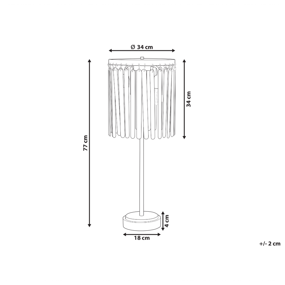 Lampada da tavolo in legno di mango scuro con ferro d'ottone Design classico Illuminazione moderna per la casa