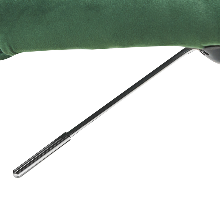 Sedia da ufficio girevole in velluto verde con bottoni regolabili in altezza ufficio di casa