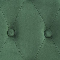 Sedia da ufficio girevole in velluto verde con bottoni regolabili in altezza ufficio di casa