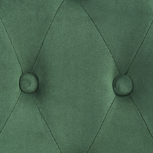 Sedia da ufficio girevole in velluto verde con bottoni regolabili in altezza ufficio di casa