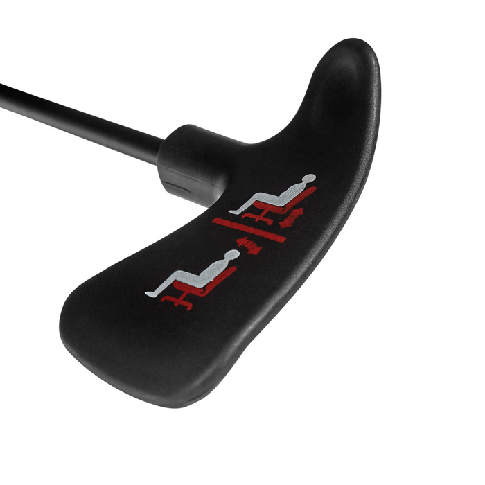 Sedia da Massaggio in Vera Pelle Nera Girevole Altezza Regolabile