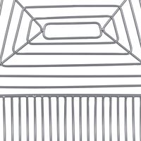 Set di 2 sedie in metallo argento con cuscino in pelle stile moderno industriale