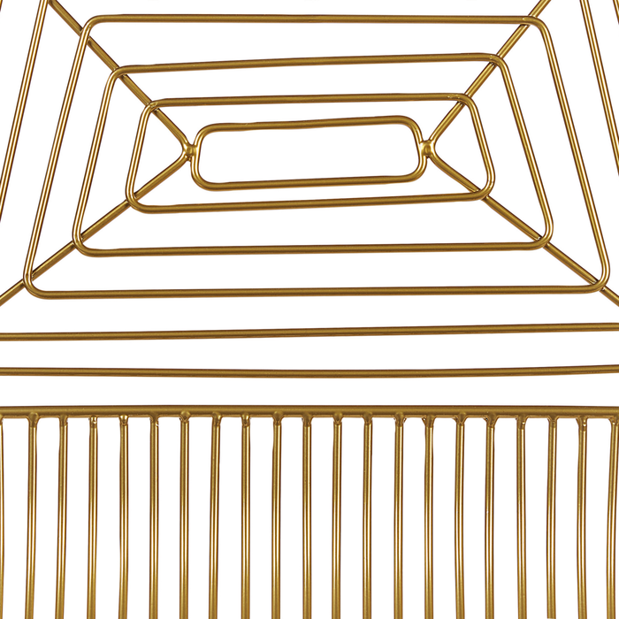 Set di 2 sgabelli in metallo oro con imbottitura in pelle stile moderno contemporaneo