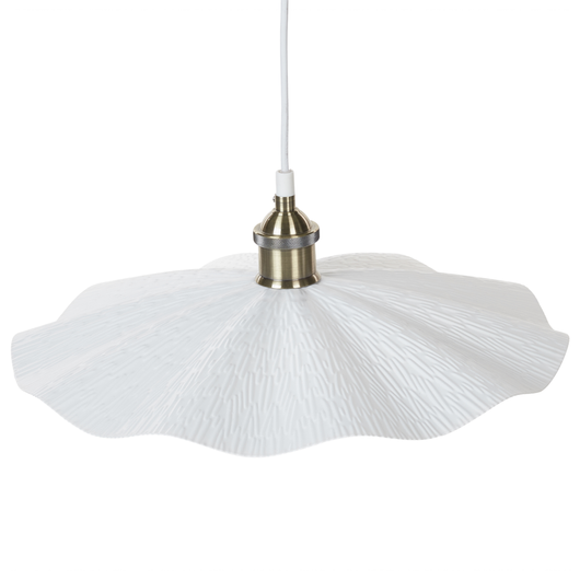 Lampadario decorativo moderno con lampadina a vista in ottone bianco soggiorno glamour