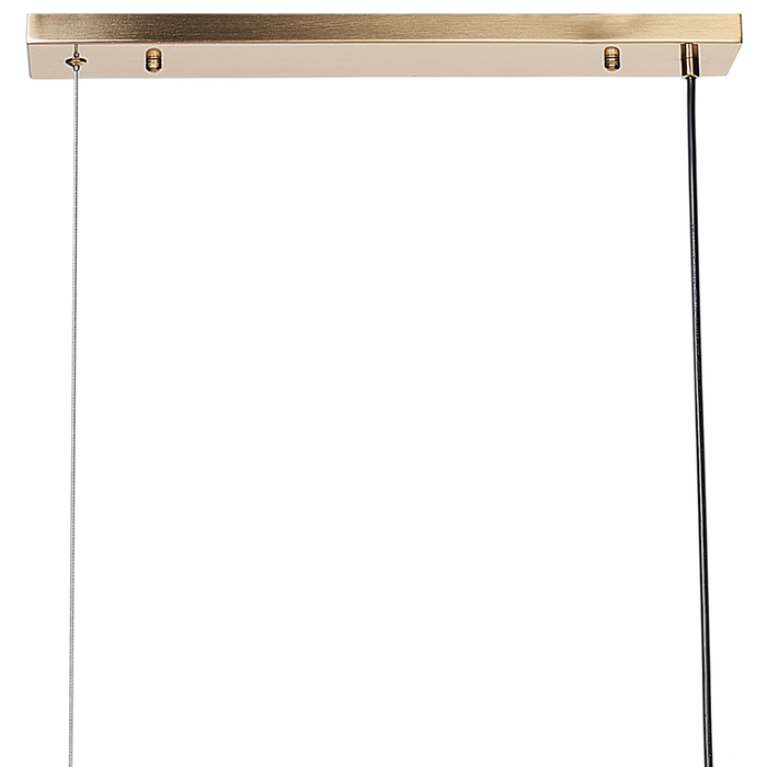 Lampadario con lampadine multiple in metallo e ottone soggiorno glamour