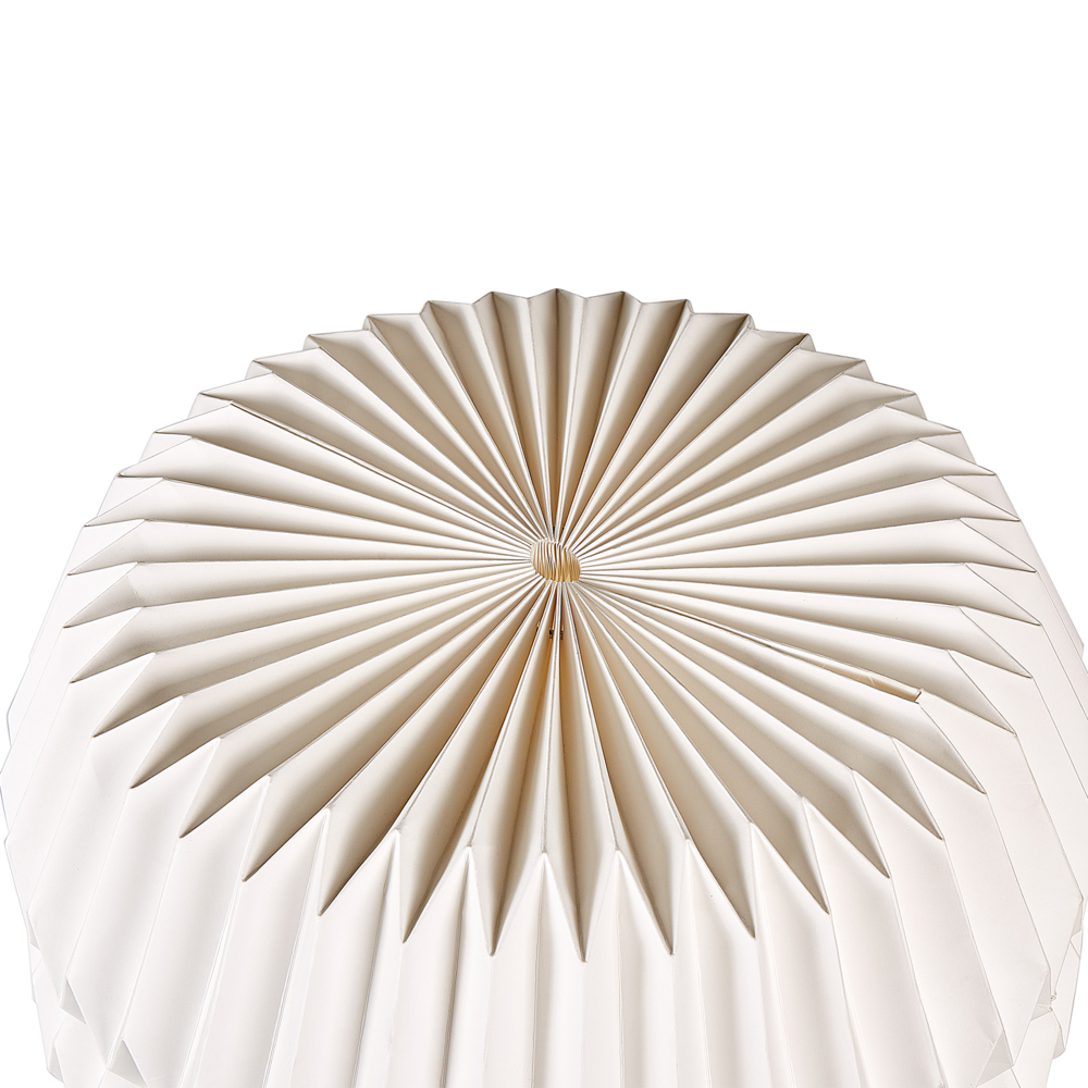 Lampada da terra a treppiede con paralume in carta e metallo nero 138 cm stile contemporaneo