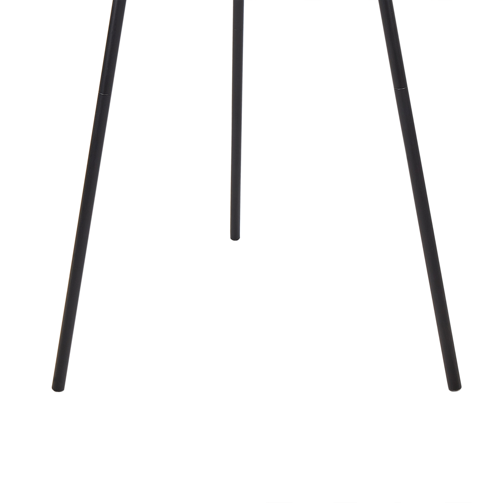 Lampada da terra a treppiede con paralume in carta e metallo nero 138 cm stile contemporaneo
