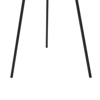Lampada da terra a treppiede con paralume in carta e metallo nero 138 cm stile contemporaneo