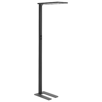 Lampada LED da terra in alluminio nero altezza 196 cm Interruttore a sfioramento Dimmerabile Sensore Illuminazione moderna Home Office