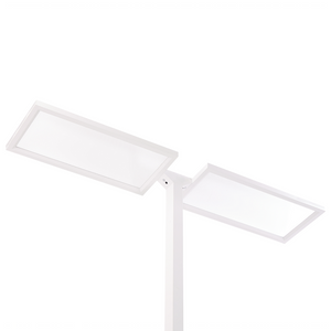 Lampada da terra a LED in metallo bianco con sensore di movimento soggiorno camera da letto stile moderno