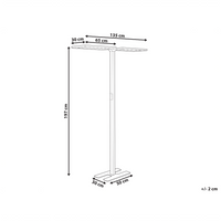 Lampada da terra a LED in metallo bianco con sensore di movimento soggiorno camera da letto stile moderno