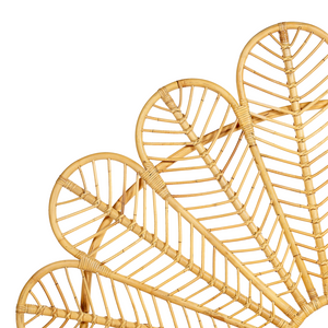 Letto matrimoniale in rattan con rete in legno chiaro e pannello intrecciato 160 x 200 cm camera da letto stile boho