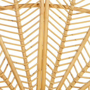 Letto matrimoniale in rattan con rete in legno chiaro e pannello intrecciato 160 x 200 cm camera da letto stile boho