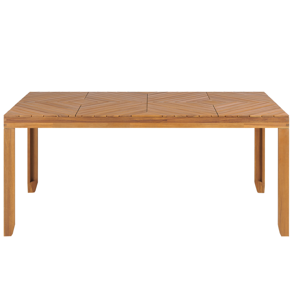 Set da pranzo da giardino con sedie per 6 persone 180 x 90 cm esterno terrazzo stile tradizionale