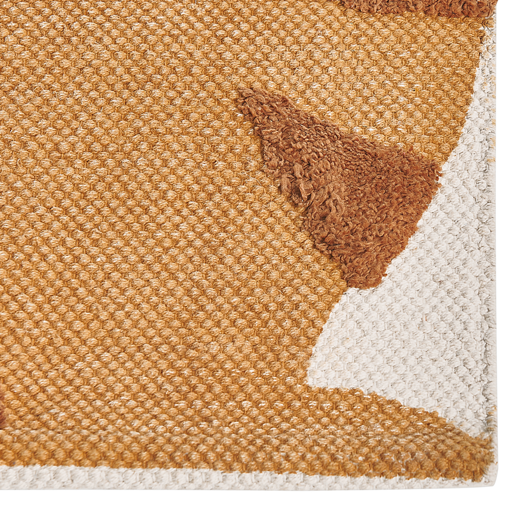 Tappeto per aree multicolore in cotone e poliestere 80 x 150 cm con stampa tigre, per la stanza dei giochi dei bambini.