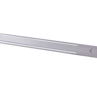 Lampada da terra a LED in metallo argentato con interruttore 186 cm soggiorno camera da letto